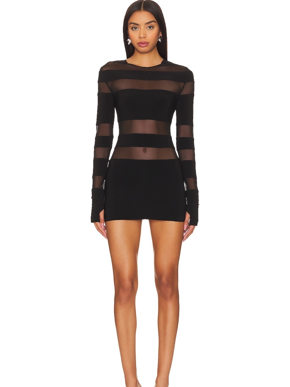 Norma Kamali long sleeve pickleball dress